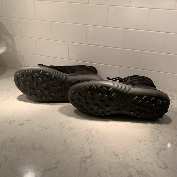 Mens work boots black with silver detail size 11d Lands End - Picture 5 of 5